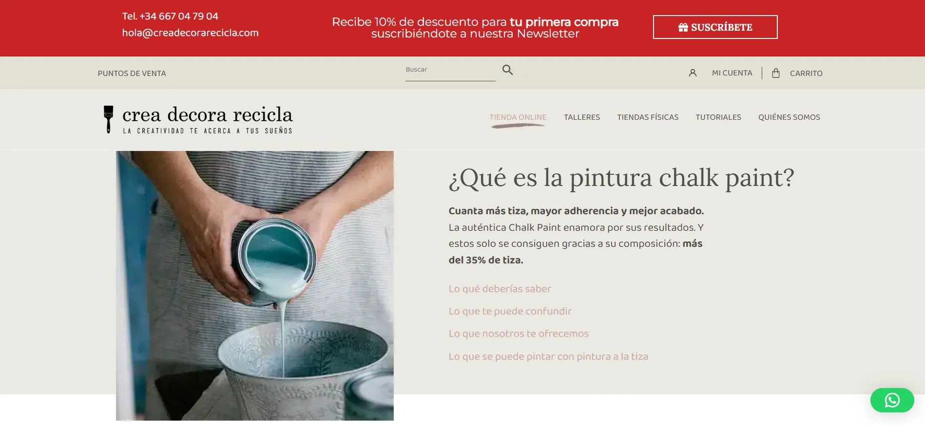 Chalk Paint Spain — Online store for chalk paint and DIY home decoration products, Spain